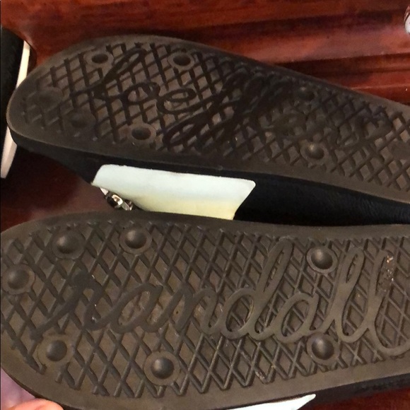 Loeffler Randal Aqua Blue Jeweled Slippers Size 7 - Picture 3 of 4